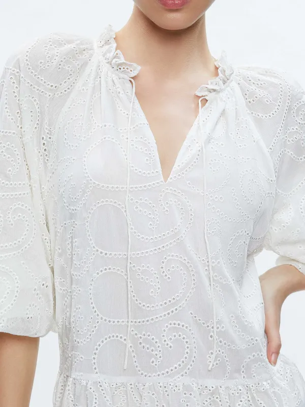 Women Alice and Olivia Sherrie Gathered Tunic Dress