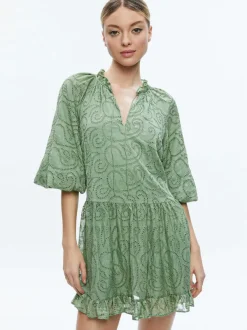 Women Alice and Olivia Sherrie Gathered Tunic Dress