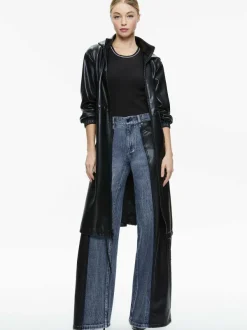 Women Alice and Olivia Simson Vegan Leather Windbreaker