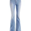 Women Alice and Olivia Stacey Low Rise Bell Bottom Jean