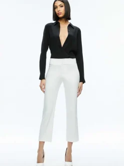 Women Alice and Olivia Stacey Low Rise Kick Flare Pant