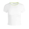 Women Alice and Olivia Tashia Ringer Baby Tee
