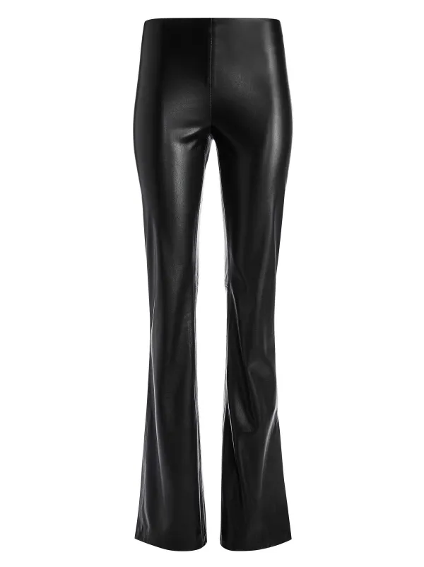 Women Alice and Olivia Teeny Vegan Leather Side Slit Pant
