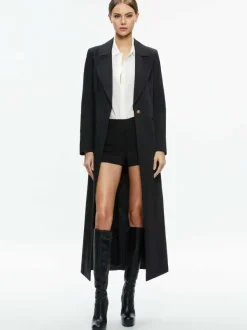 Women Alice and Olivia Theo Notch Collar Coat
