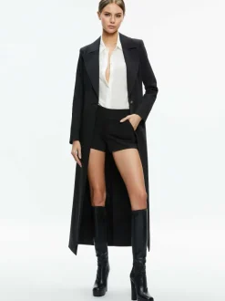 Women Alice and Olivia Theo Notch Collar Coat