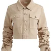 Women Alice and Olivia Tiff Denim Jacket With Bow Sleeve