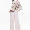 Women Alice and Olivia Tiffie Staceface Drama Sleeve Blouse