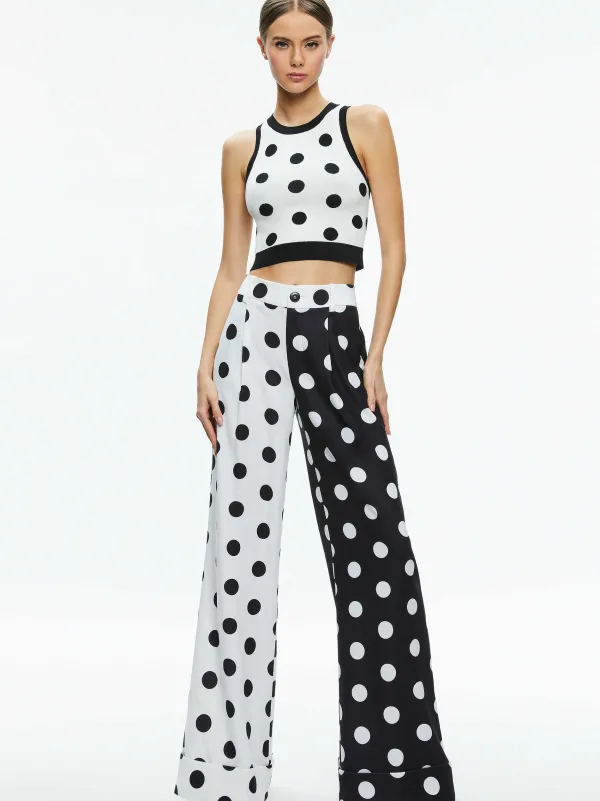 Women Alice and Olivia Tomasa Cuffed Trouser