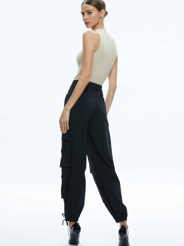 Women Alice and Olivia Tonita Ribbed Tank