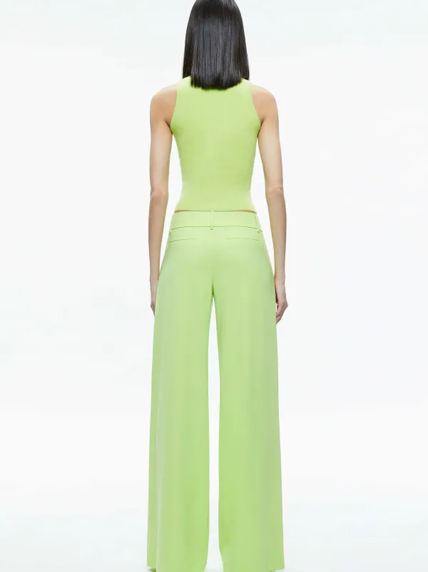 Women Alice and Olivia Tonita Ribbed Tank