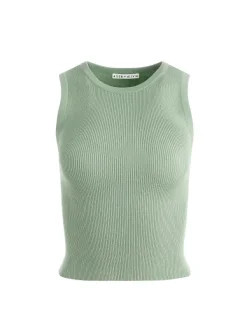 Women Alice and Olivia Tonita Ribbed Tank