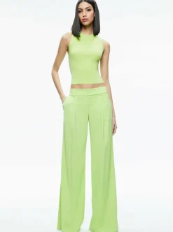 Women Alice and Olivia Tonita Ribbed Tank