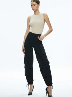 Women Alice and Olivia Tonita Ribbed Tank