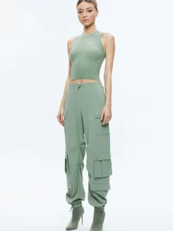Women Alice and Olivia Tonita Ribbed Tank