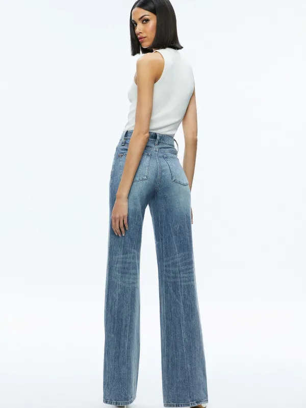 Women Alice and Olivia Tonita Ribbed Tank