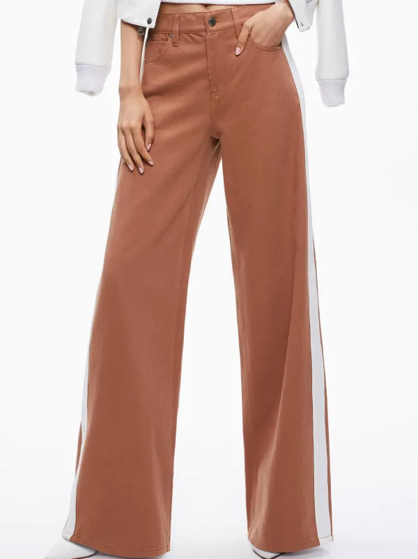 Women Alice and Olivia Trish Side Stripe Jean