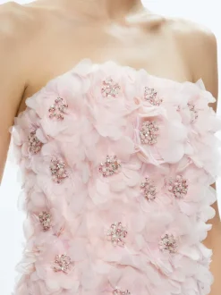 Women Alice and Olivia Velia Embellished Strapless Mini Dress