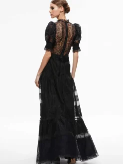Women Alice and Olivia Vernita Tiered Maxi Dress