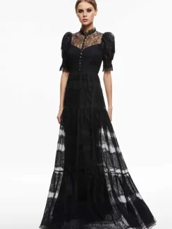 Women Alice and Olivia Vernita Tiered Maxi Dress