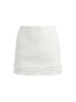 Women Alice and Olivia Vicenta Embellished Structured Corset + Ecenia Mini Skirt