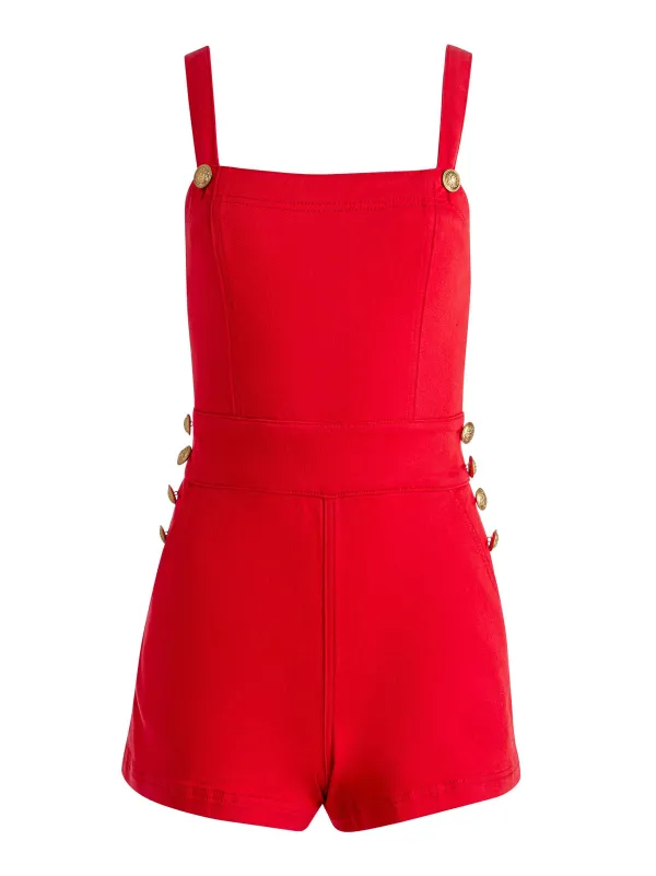 Women Alice and Olivia Vita Denim Romper