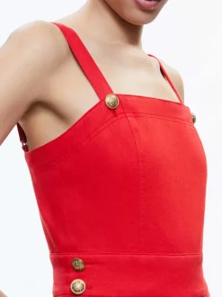 Women Alice and Olivia Vita Denim Romper