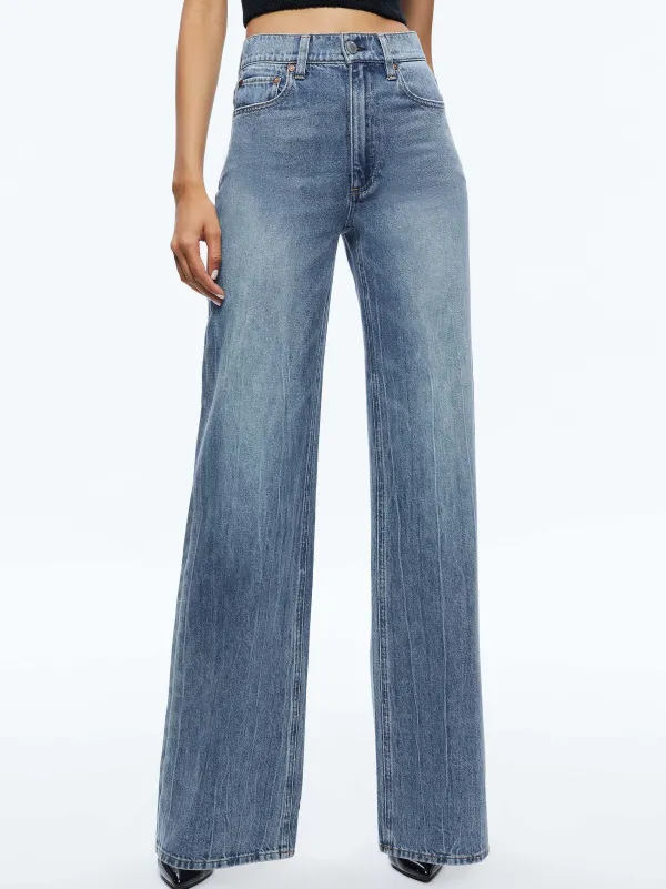 Women Alice and Olivia Weezy Full Length Jean