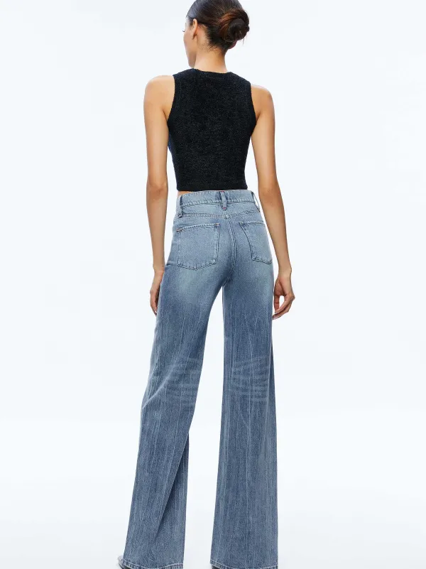 Women Alice and Olivia Weezy Full Length Jean