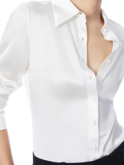 Women Alice and Olivia Willa Fitted Placket Top