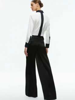 Women Alice and Olivia Willa Fitted Placket Top