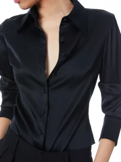 Women Alice and Olivia Willa Fitted Placket Top