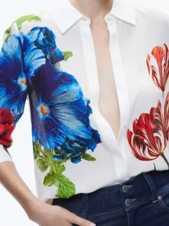 Women Alice and Olivia Willa Placket Top