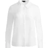 Women Alice and Olivia Willa Relaxed Placket Top With Piping Detail