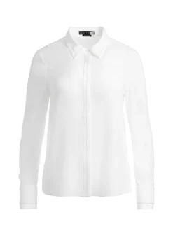 Women Alice and Olivia Willa Relaxed Placket Top With Piping Detail